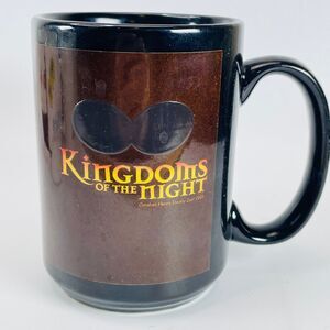 Omaha Henry Doorly Zoo Mug Black 2003 Kingdoms of the Night Bat Ceramic Cup